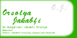 orsolya jakabfi business card